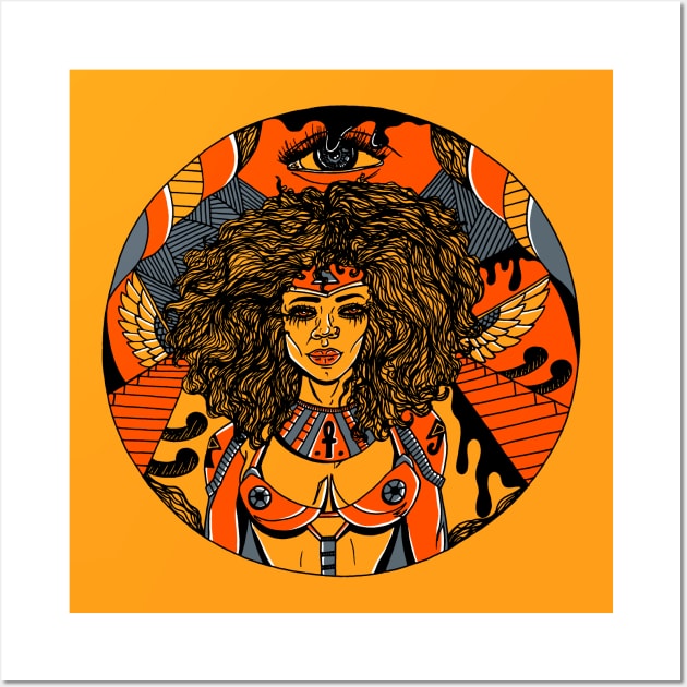 Orangrey Kemet Warrior Wall Art by kenallouis